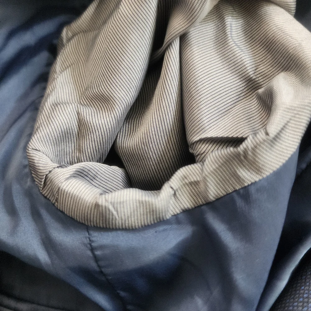 Calvin Klein Wool Slim Fit Suit Jacket in Blue Size 40L